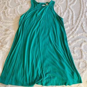 Teal flowy dress